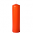 Burnt orange 3 x 11 Unscented Pillar Candles