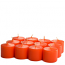 Unscented Burnt orange Votive Candles 15 Hour
