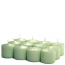 Unscented Mint green Votive Candles 10 Hour