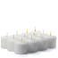 72 Pack White Unscented Votive Candles Bulk 10hr