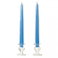 15 Inch Colonial Blue Taper Candles Dozen