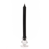 10 inch Black Classic Taper Candle