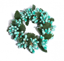 Rice Berry 1.5 Inch Candle Ring Light Teal