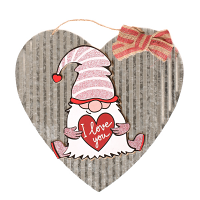 Gnome Hanging Heart Sign