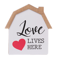 Love Lives Here Table Top Sign