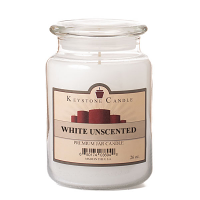 White Unscented Jar Candles 26 oz