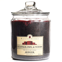 Leather, Pipe, and Woods Jar Candles 64 oz
