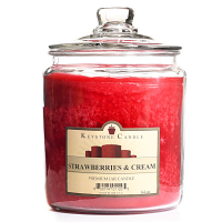 Strawberries and Cream Jar Candles 64 oz
