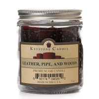Leather, Pipe, and Woods Jar Candles 7 oz