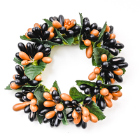 Rice Berry 1.5 Inch Candle Ring Black Tan