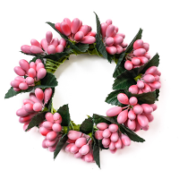 Rice Berry 1.5 Inch Candle Ring Pink