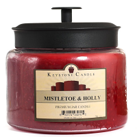 Mistletoe and Holly 48 oz Mini Jar Candles