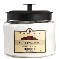 White Unscented 70 oz Montana Jar Candles