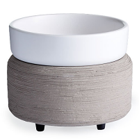 Candle Warmer &amp; Dish Gray Texture