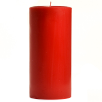 3 x 6 Mistletoe and Holly Pillar Candles