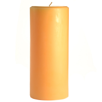 4 x 9 Creamsicle Pillar Candles