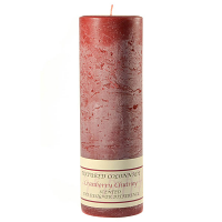 Textured Cranberry Chutney 3 x 9 Pillar Candles