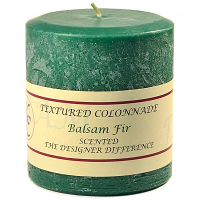 Textured Balsam Fir 4 x 4 Pillar Candles