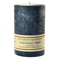 Textured Midsummer Night 4 x 6 Pillar Candles