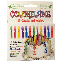 Color Flame Birthday Candles