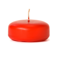 Small Red Disc Floating Candles
