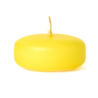 Small Yellow Disc Floating Candles