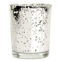 Speckled Silver Straight Votive Cup