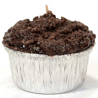 Double Chocolate Fudge Muffin Candle