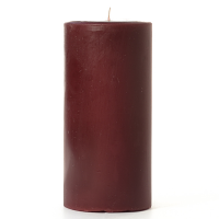 3 x 6 Leather Pipe and Woods Pillar Candles