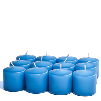 Unscented Colonial blue Votive Candles 15 Hour