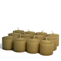 Unscented Parchment Votive Candles 15 Hour