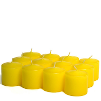 Unscented Yellow Votive Candles 15 Hour
