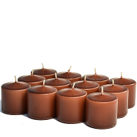 Unscented Brown Votive Candles 10 Hour