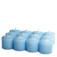 Unscented Light blue Votive Candles 10 Hour