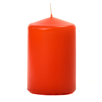 Burnt Orange 3 X 4 Unscented Pillar Candles