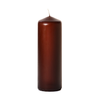 Brown 3 x 9 Unscented Pillar Candles