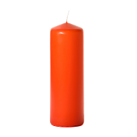 Burnt orange 3 x 9 Unscented Pillar Candles
