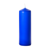 Royal blue 3 x 9 Unscented Pillar Candles