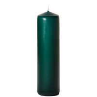 Hunter green 3 x 11 Unscented Pillar Candles