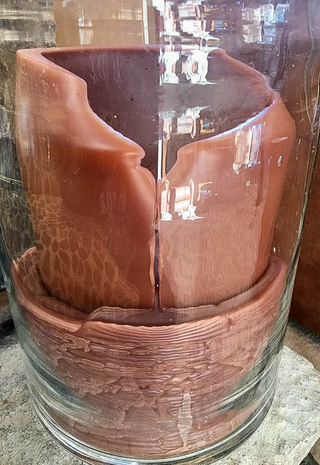 melted candle