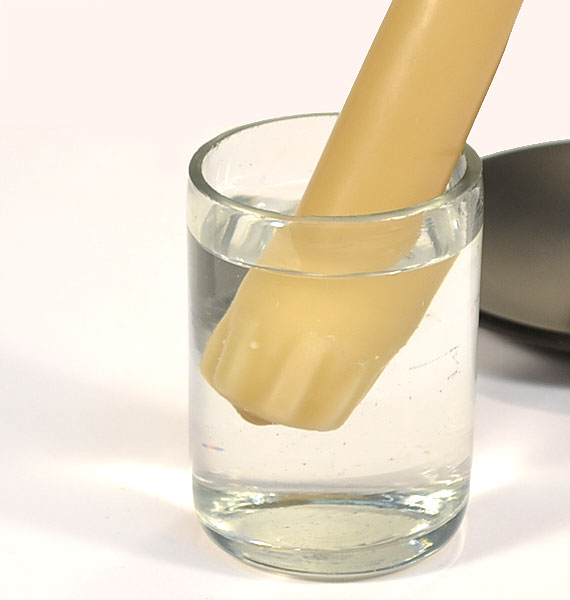 taper base in warm water