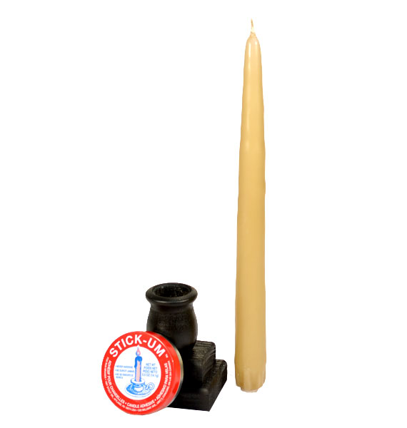 taper standing straight on table
