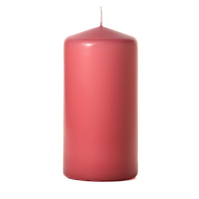 Mauve 3 X 6 Unscented Pillar Candles 6 Inch