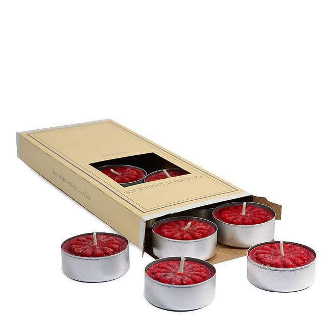 Redwood Cedar Scented Tea Light Candles 10 Pack