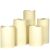 5 Piece Outdoor LED Pillar Candle Set