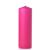 Hot pink 3 x 9 Unscented Pillar Candles