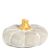 Cement Pumpkin Accent Small Gray