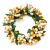 Rice Berry 1.5 Inch Candle Ring Cream Yellow on Holder
