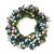 Rice Berry 1.5 Inch Candle Ring Light Blue Black on Holder