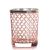 Metallic Rose Gold Lattice Votive Cup